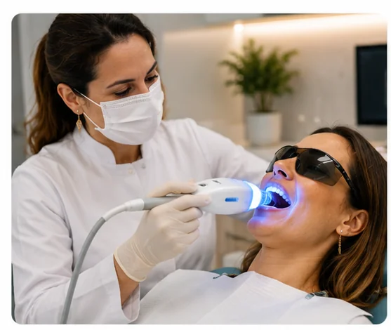 Clareamento dental na clínica